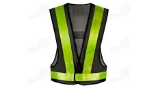 Reflective vest, yellow, one size fits all