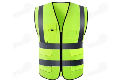 Reflective vest with pockets, one size fits all