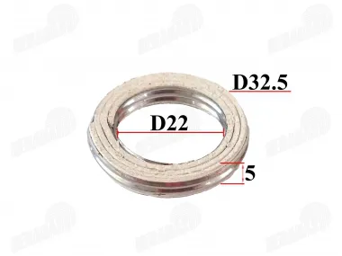 Exhaust gasket ring  2T  32.5x25x5 32.5/25/5