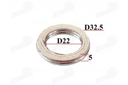 Tarpiklis išmetimo duslintuvo 2T  32.5x22x5 32.5/22/5