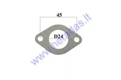 Tarpinė karbiuratoriaus kolektoriaus popierinė D24 ATV keturračio motociklo mopedo 50cc 70cc 120cc tinka CHAMP DELTA, CHAMP MONTANA
