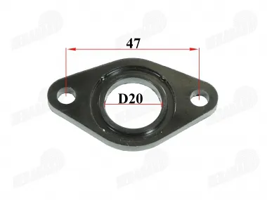 Carburetor gasket plastic D20 fits CHAMP DELTA, CHAMP MONTANA