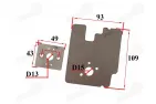 gasket for motorized bicycle 4T 53cc 144F-1G