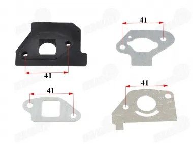 Tarpinių komplektas įsiurbimo, išmetimo  motorinio dviračio 4T 50CC karbiuratoriaus