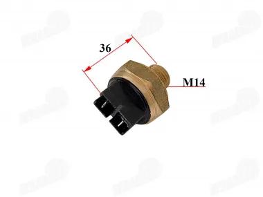 Temperatūros daviklis, ventiliatoriaus jungiklis motociklo, motorolerio AM6 M14x1.25 90°C laipsnių