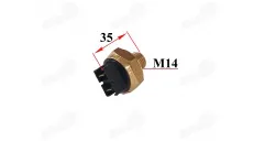 Temperatūros daviklis, ventiliatoriaus jungiklis motociklo, motorolerio AM6 M14x1.5 90°C laipsnių