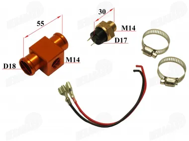 Termostatas 77-83 laipsniai su trišakiu, keturračio, motociklo