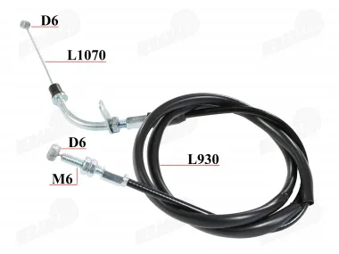 Accelerator cable for motorcycle fits DB50PRO