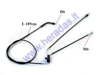 Throttle cable for scooter 2T L1880MM 1PE40, Minarelli Horizontal