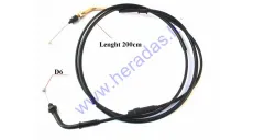 Throttle cable for scooter 50-125cc D6 4T, L200