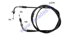 Throttle cable for scooter, motorcycle L215cm