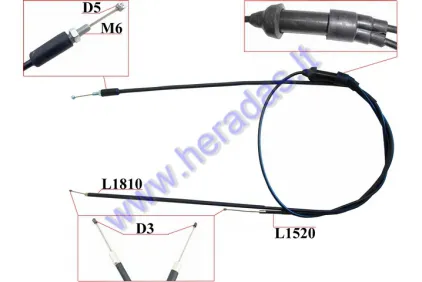 THROTTLE CABLE FOR SCOOTER PIAGGIO NRG MC2/GILERA STALKER 50