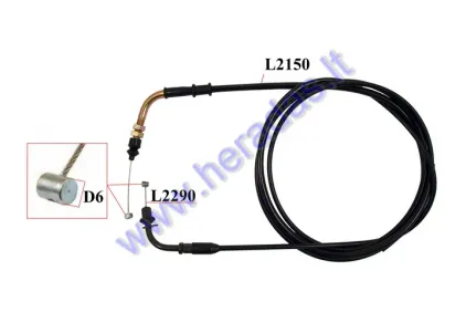 Trosas akseleratoriaus motorolerio,keturračio 125cc D6 4T, L2290 GY6