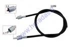 Speedometer cable L890 square/round connector