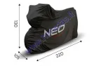 Cover for motorcycle black NEO TOOLS 220x105x130cm protective cover, waterproof, breathable material