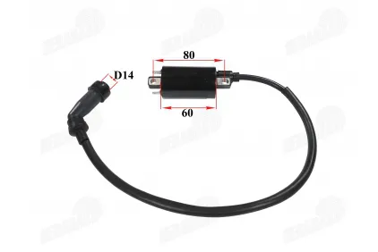 Ignition coil for ATV quad bike, motorcycle, moped 4T cable 40cm. fits CHAMP MONTANA