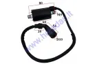 IGNITION COIL FOR ATV QUAD BIKE 4T 50-250cc wire 40cm. D80 between connections Suzuki GN 125 EN GZ DR  GS RV SM