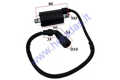 IGNITION COIL FOR ATV QUAD BIKE 4T 50-250cc wire 40cm. D80 between connections Suzuki GN 125 EN GZ DR  GS RV SM