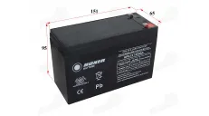 BATTERY FOR KIDS ELECTRIC CAR GP9-12 12V 9ah 151x65x95x101mm for UPS SYSTEMS