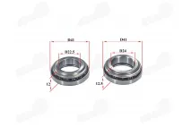 Steering wheel bearings (bearing) for motorcycle, moped 22.5/41/12 24/41/12.5 fits CHAMP DELTA