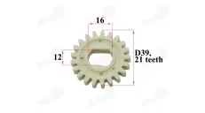 Vandens siurblio krumpliaratis Bashan išorė 39mm 21dantis 150-250