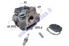 Engine head 125cc 4T motorcycle kit D52.4 With valves, spindle, caps