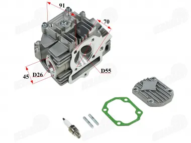 Variklio galvutė motociklo 140cc yx140