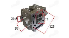 Variklio galvutė motociklo Zongshen cbs 300