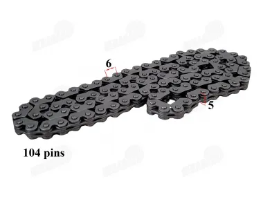 Engine chain 104 links GY6