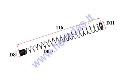 Engine tensioner spring for motorcycle, moped 4T 139FMA 50cc 70cc 120cc fits CHAMP DELTA, CHAMP MONTANA