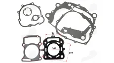 Variklio tarpinių komplektas ATV250cc D69 94x82mm įstrižai 125mm vandeniu aušinamam Kinroad Bashan Shineray Romet Loncin