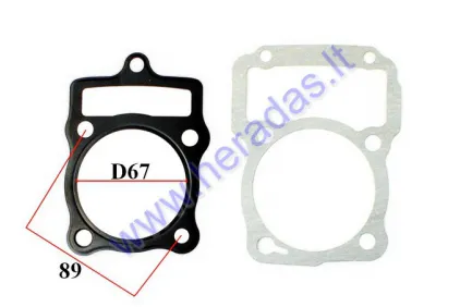 Engine gasket set for water-cooled ATV250cc D67 CG250 Zongshen