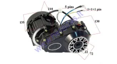 Variklis su reduktorium 60V 900W elektrinio triračio  MS04 Korpuso ilgis L170 NE sine wave