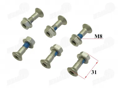 Varžtų komplektas 6 vnt. M8x31mm. galinės žvaigždutės KTM