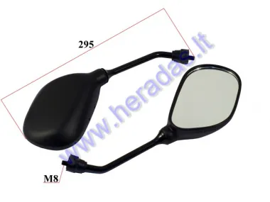 Mirrors for scooter motocycle 2 pc set M8, right thread