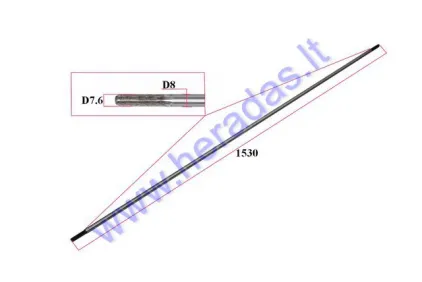 DRIVE SHAFT 9T FOR BRUSH CUTTER