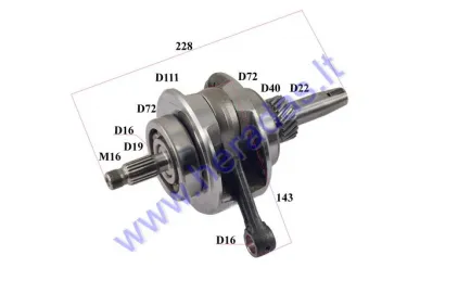 Crankshaft for 250cc ATV quad bike, motorcycle zongshen cg250 250cc