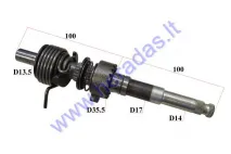 Kick starting shaft for 140cc motorcycle LF140 LIFAN