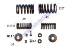 Valve spring set inner, outer, cuffs, caps ATV motorcycle valve retainers