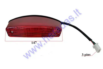 Tail light for ATV quad bike