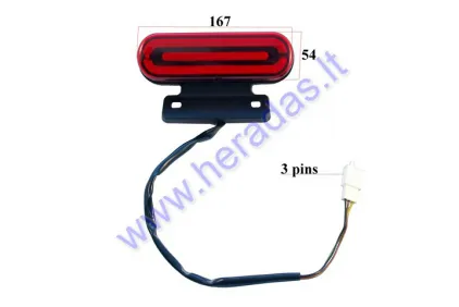 Rear light for electric scooter 12V suitable for AIRO