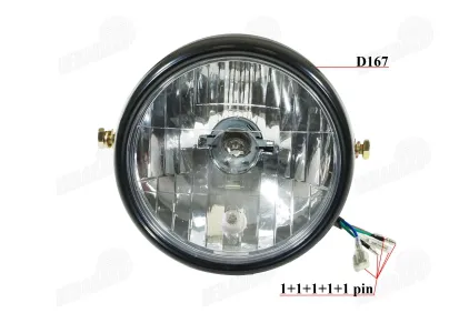 Front light for motorcycle, moped fits CHAMP DELTA, CHAMP MONTANA E mark