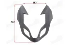 Plastic headlight trim for motorcycle fits FR50