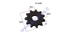 Front sprocket for electric engine 11 teeth D31