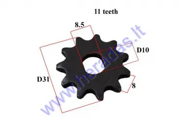 Žvaigždutė el variklio 11 dantų D31