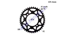 REAR SPROCKET 41teeth D170 4skD92 for ATV quad bike 420 chain type fits NXT125