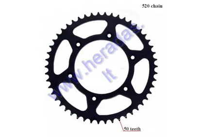 Rear sprocket 50 teeth 520 chain KTM EXC 525,530  JTR897.50SC