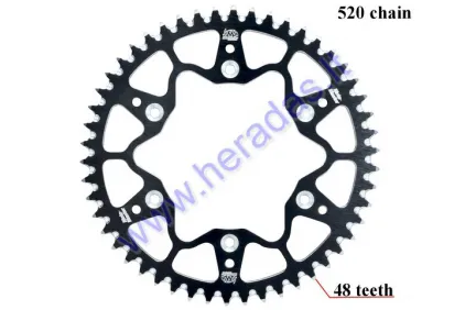 Sprocket rear aluminum KTM Husqvarna Husaberg 520 48 teeth Moto-master 7075 Racing MX