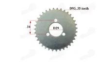 Žvaigždutė galinė motociklo 35dant diš93 3sk. T8F  Pocket Bike