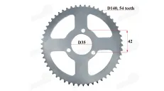 Rear sprocket of a motorcycle D140 54teeth chain T8F